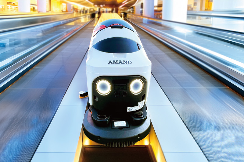 メンテナンス（床洗浄）ロボットHAPiiBOT4